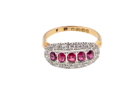 An Edwardian Ruby and Diamond Ring