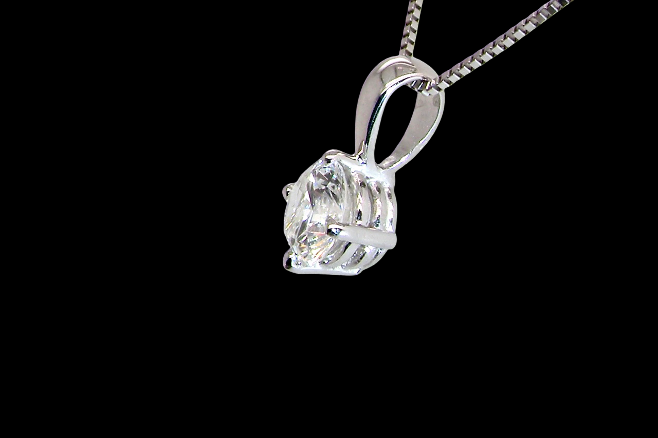 A Classic Platinum Diamond Pendant