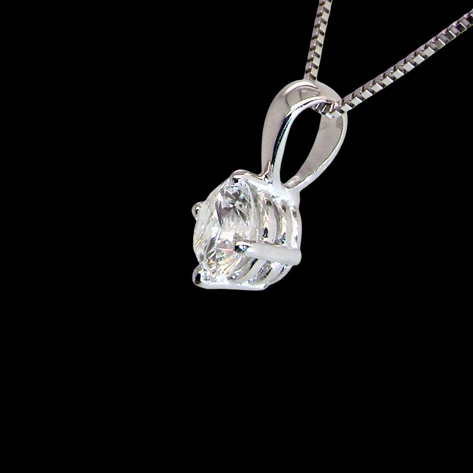 A Classic Platinum Diamond Pendant