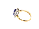 A Tanzanite and Diamond Cluster Ring