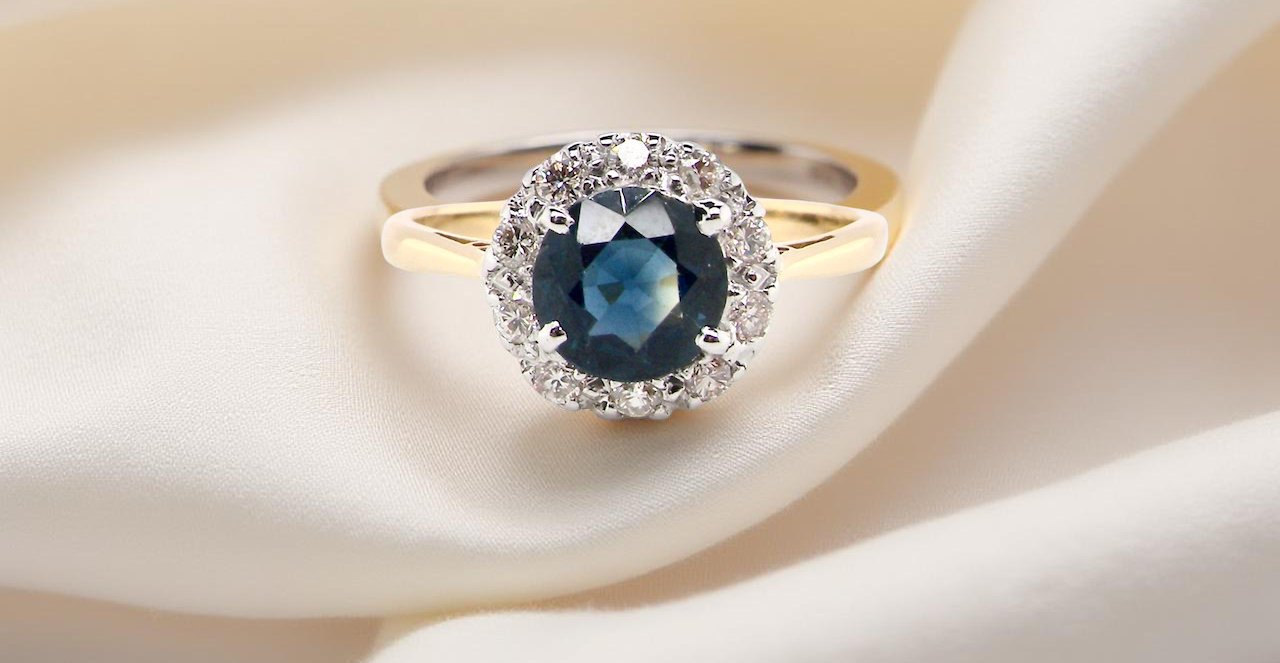 A vintage Sapphire and Diamond Ring