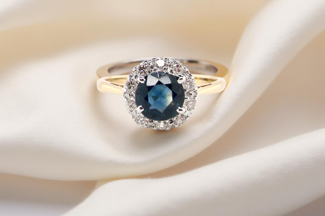 A vintage Sapphire and Diamond Ring