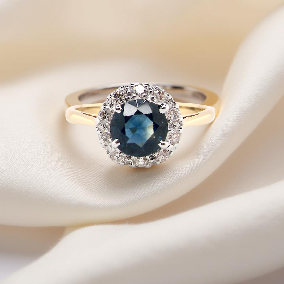 A vintage Sapphire and Diamond Ring