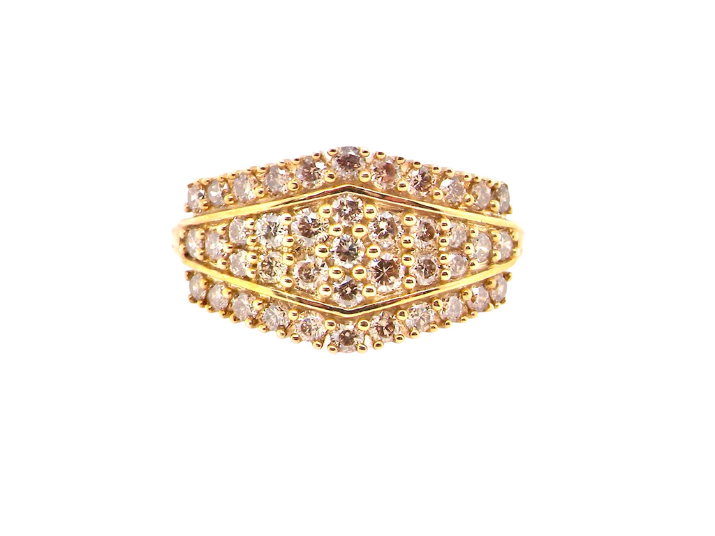 multi cluster diamond ring