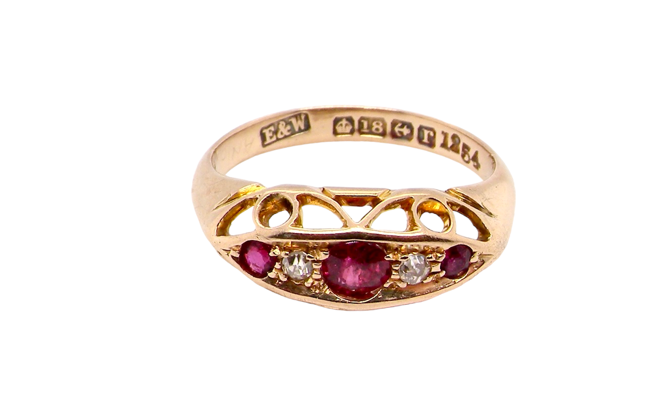 ruby and diamond ring