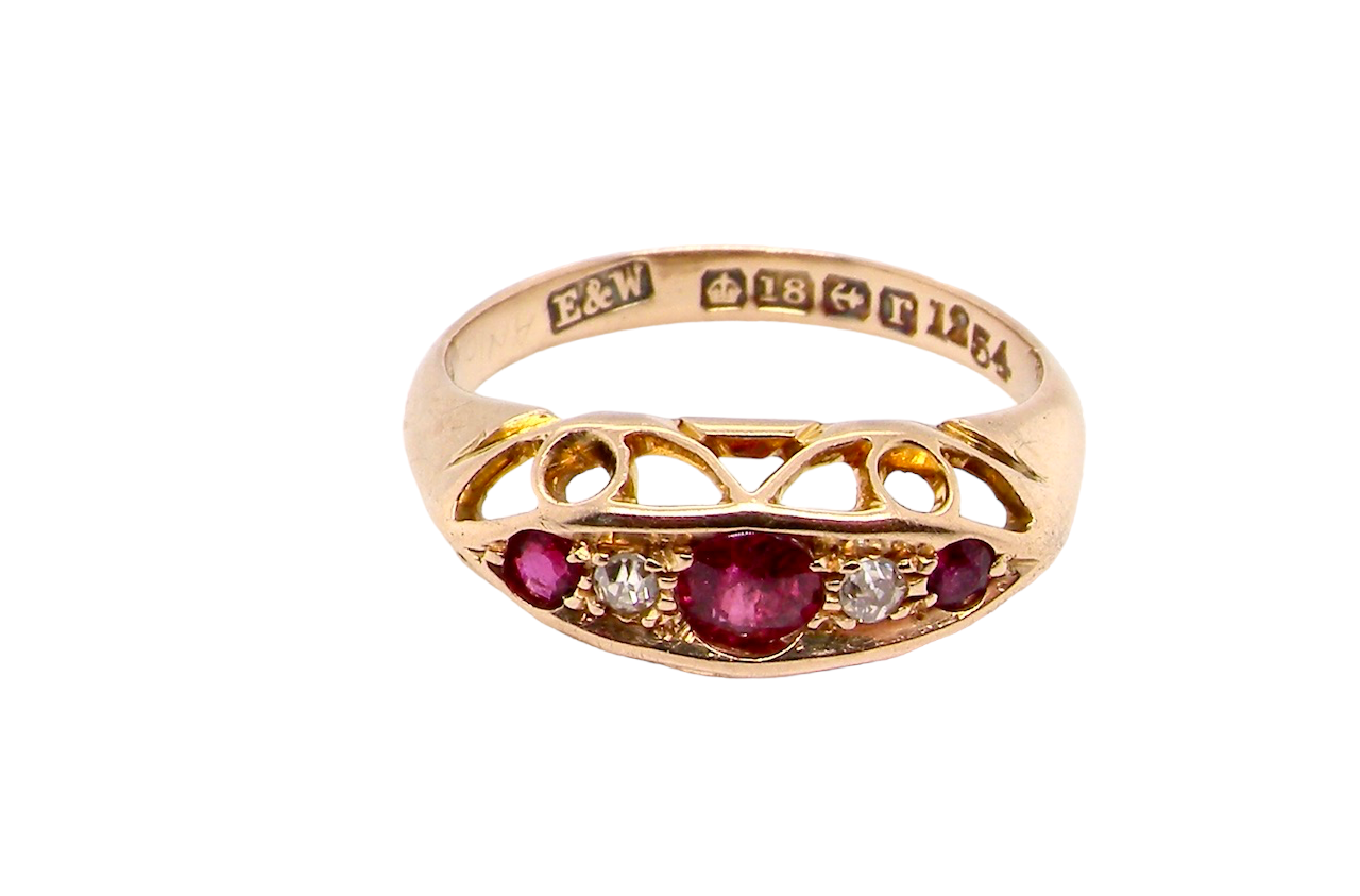ruby and diamond ring