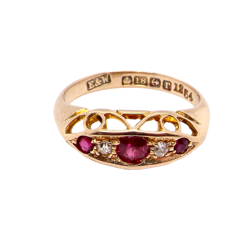 ruby and diamond ring