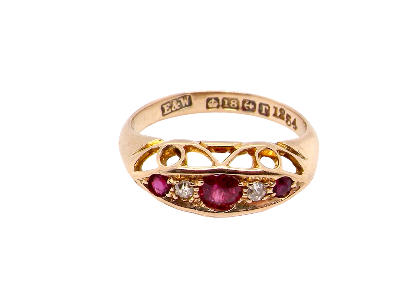 ruby and diamond ring