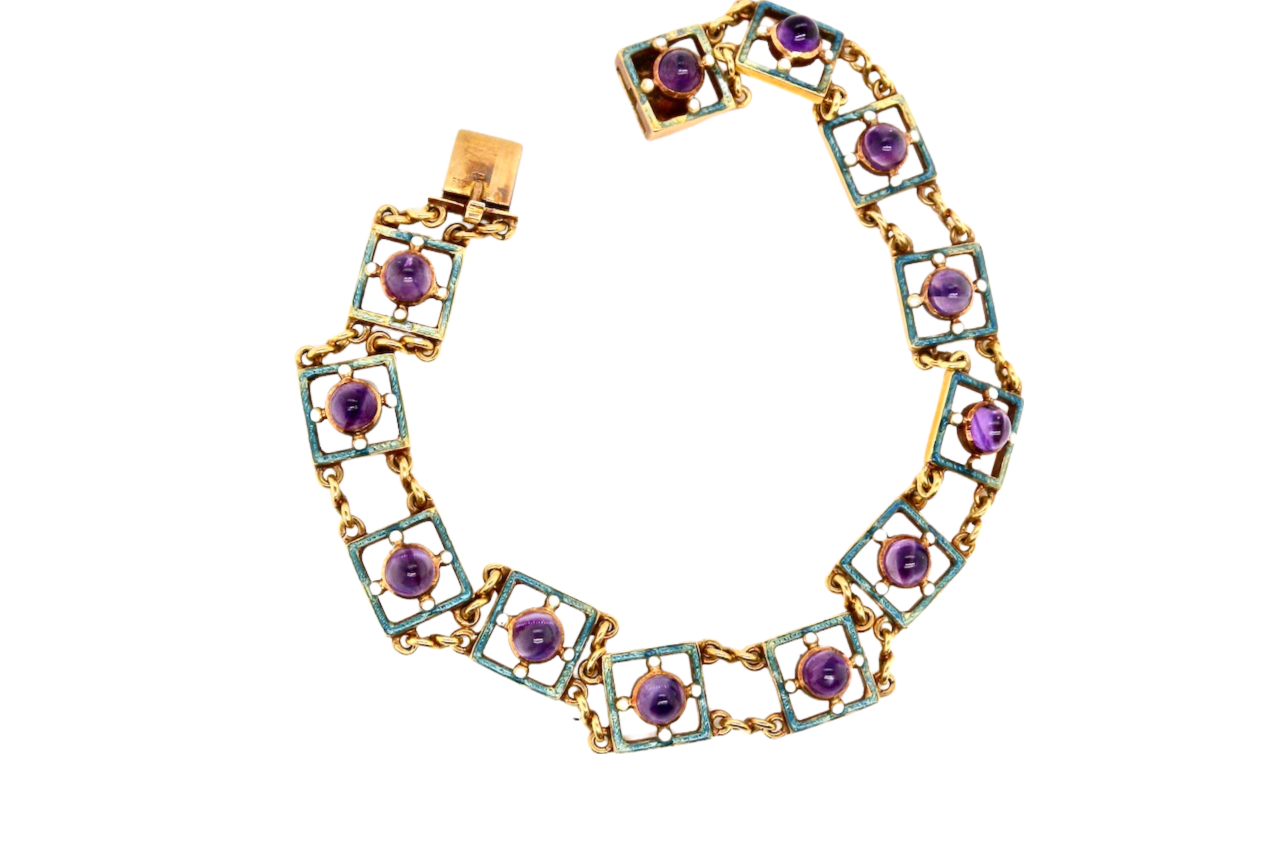 antique amethyst bracelet