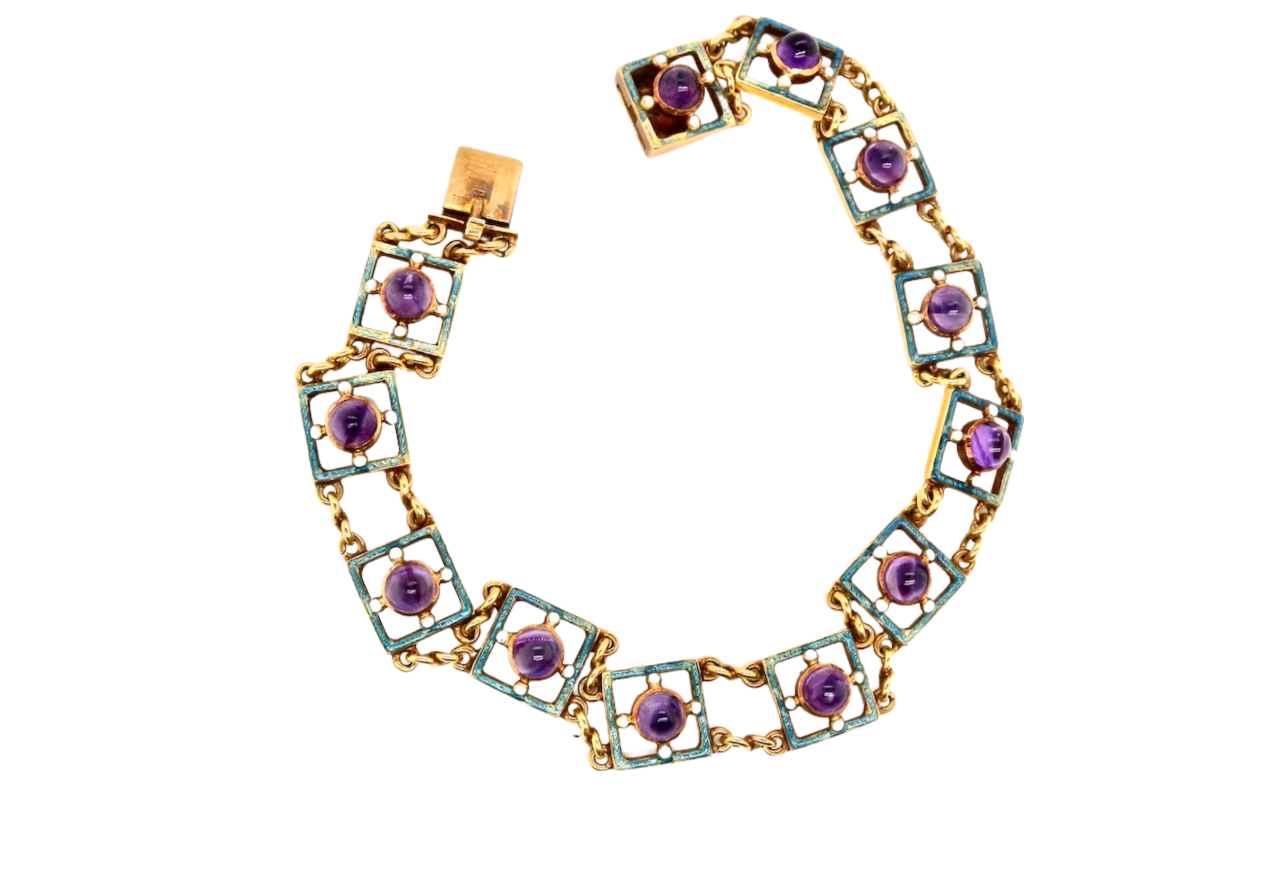 antique amethyst bracelet