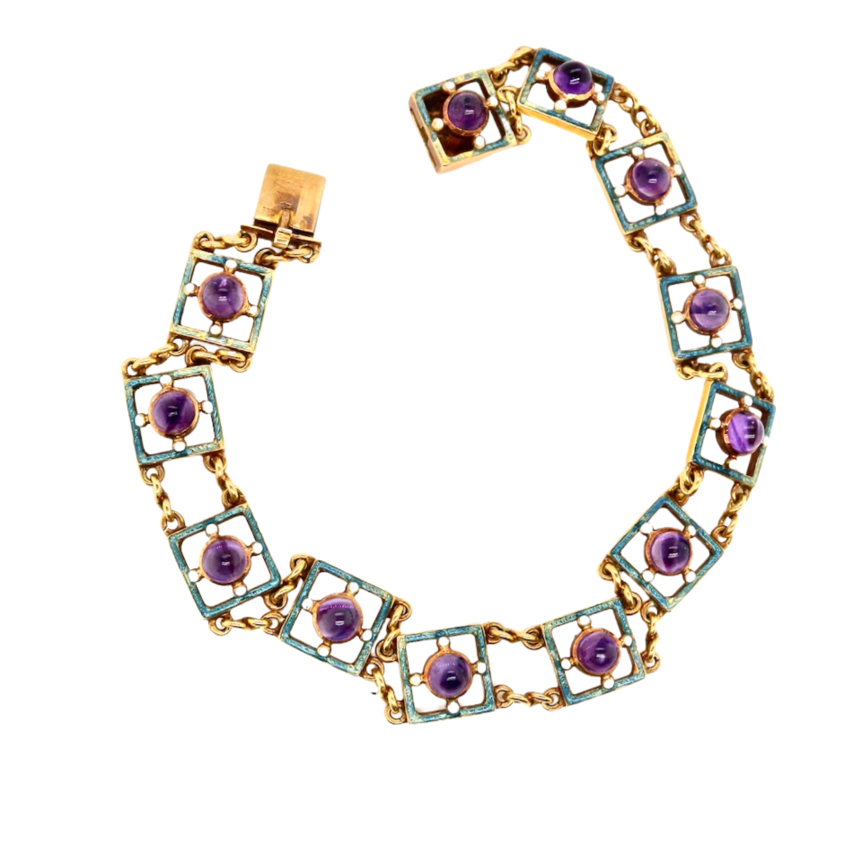 antique amethyst bracelet