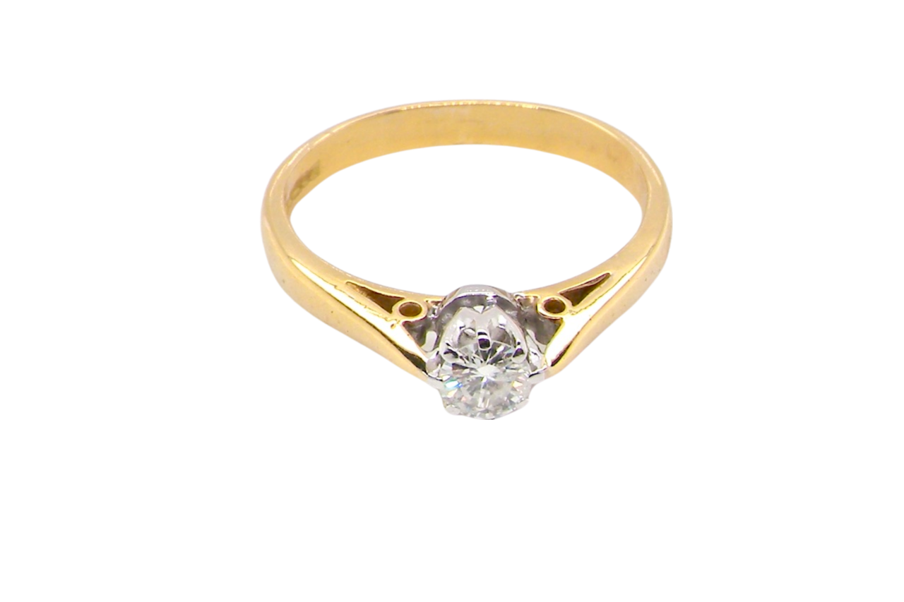 single stone diamond ring