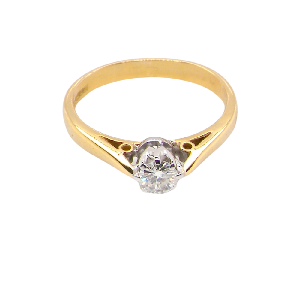 single stone diamond ring