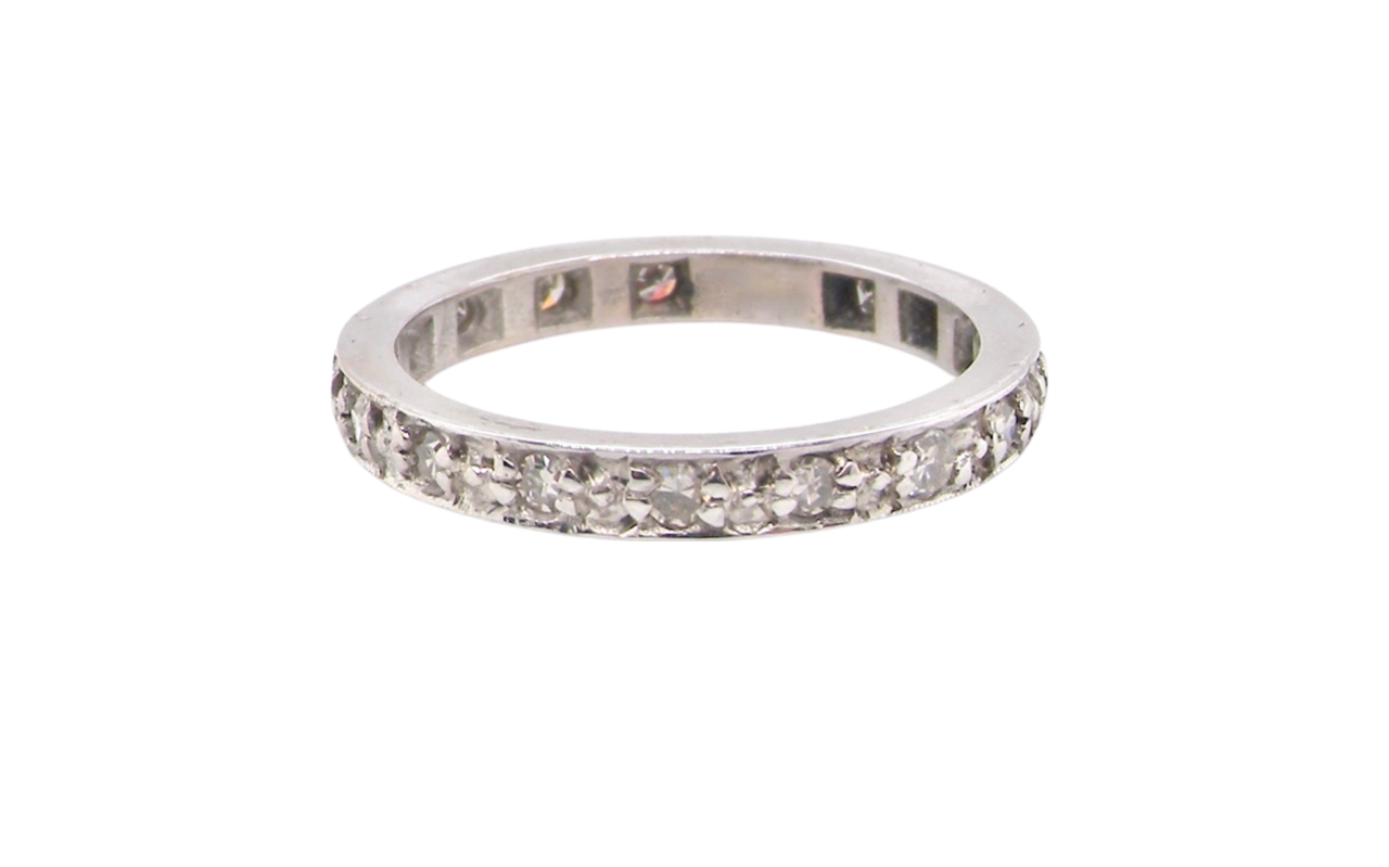 18 carat white gold diamond eternity ring