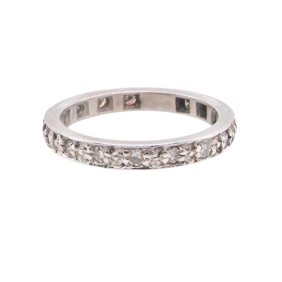 18 carat white gold diamond eternity ring