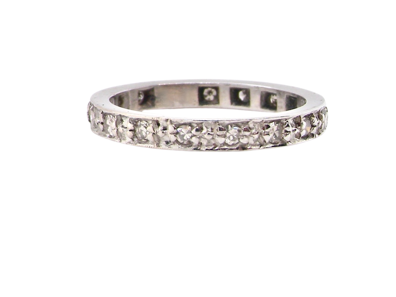 white gold diamond eternity ring