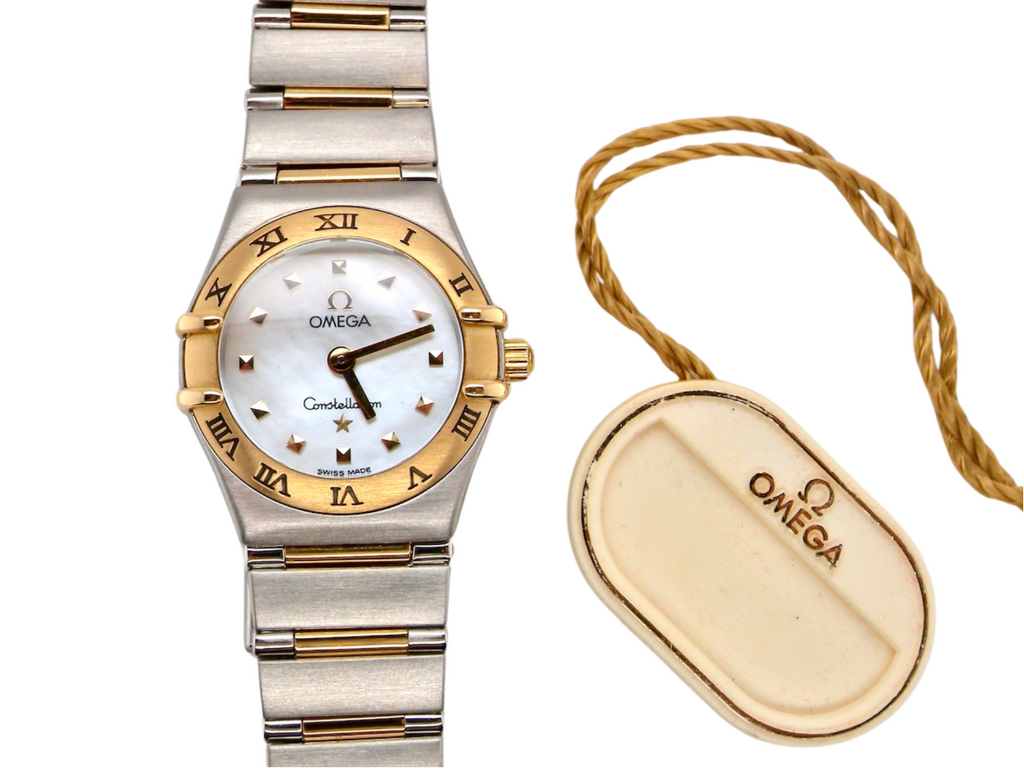 A woman's Omega Constellation wrist watch