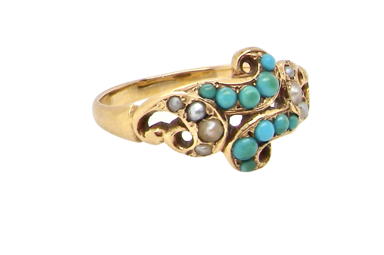 Antique turquoise ring