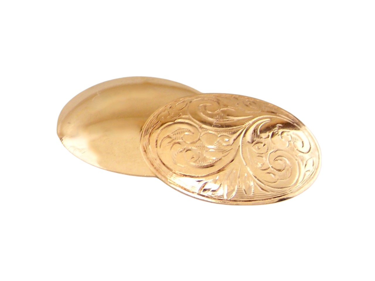 gold cufflink