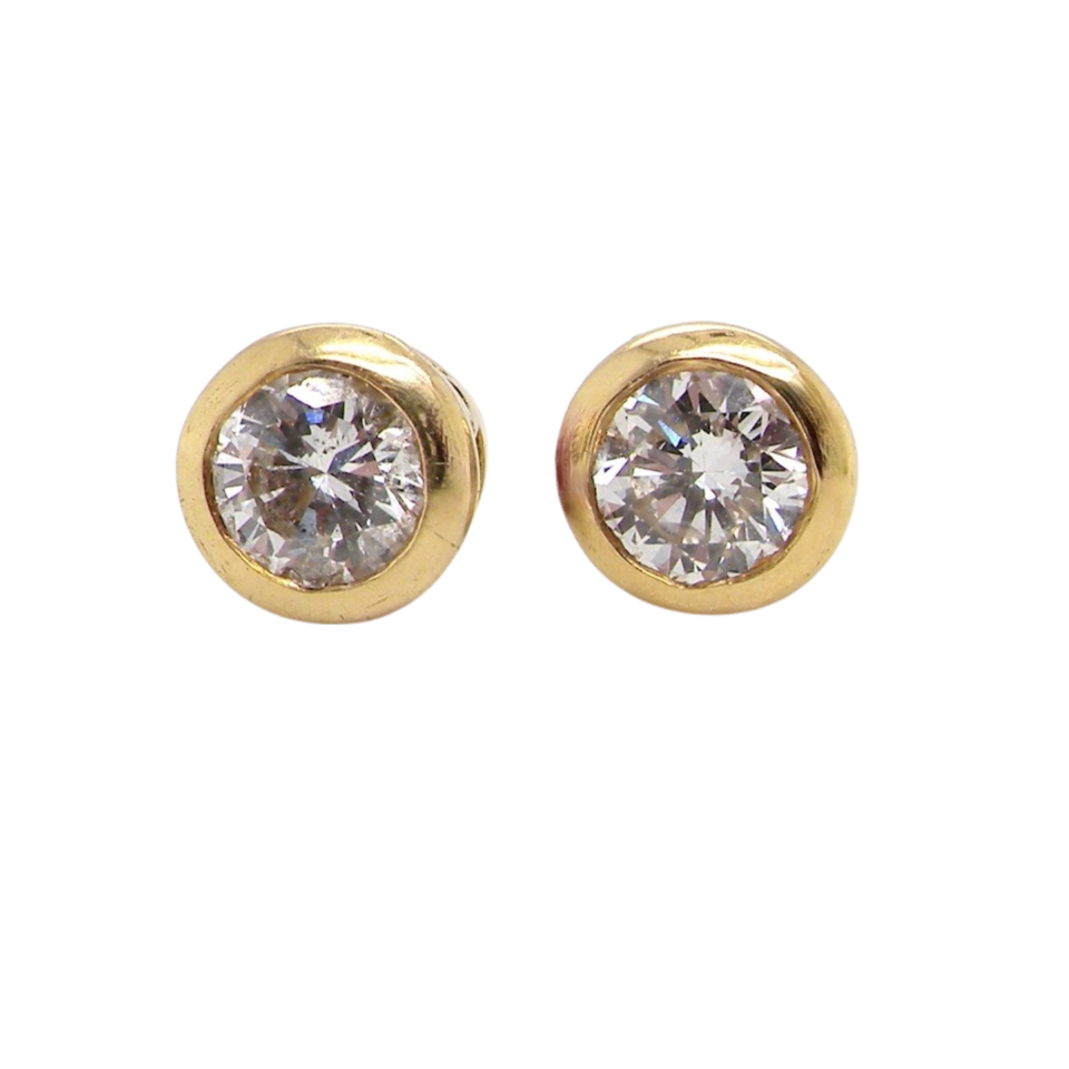 A pair of Diamond Stud Earrings