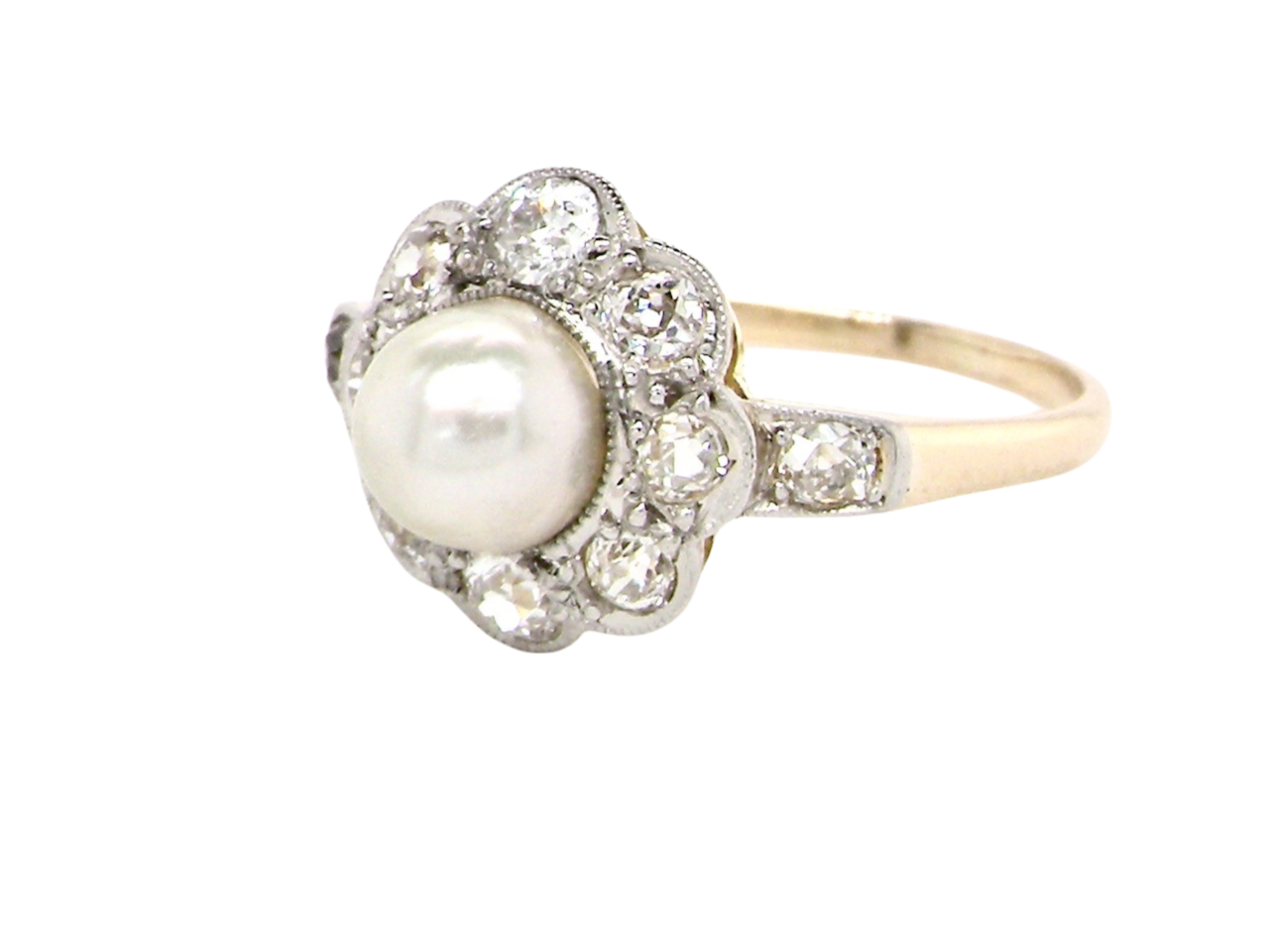 pearl cluster ring