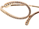 gold diamond loop bangle