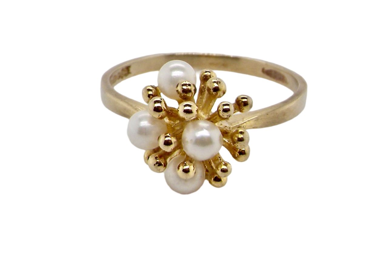 cultured pearl dress ring