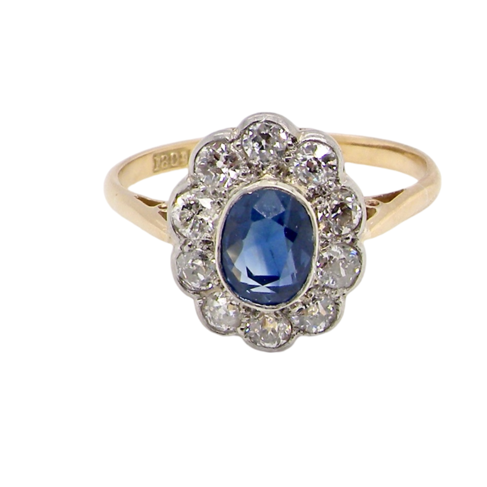 A fabulous Sapphire and Diamond Ring