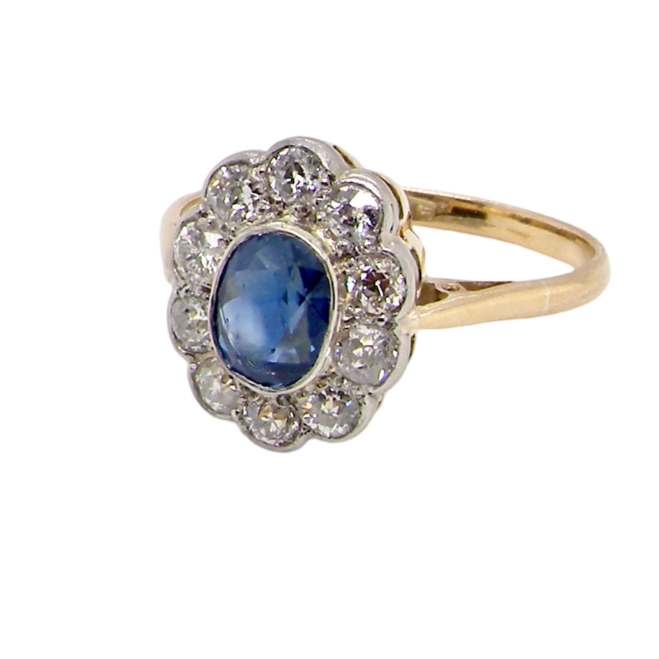 Sapphire and Diamond Ring