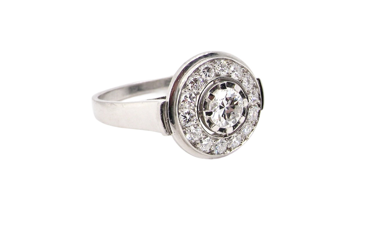 diamond cluster ring