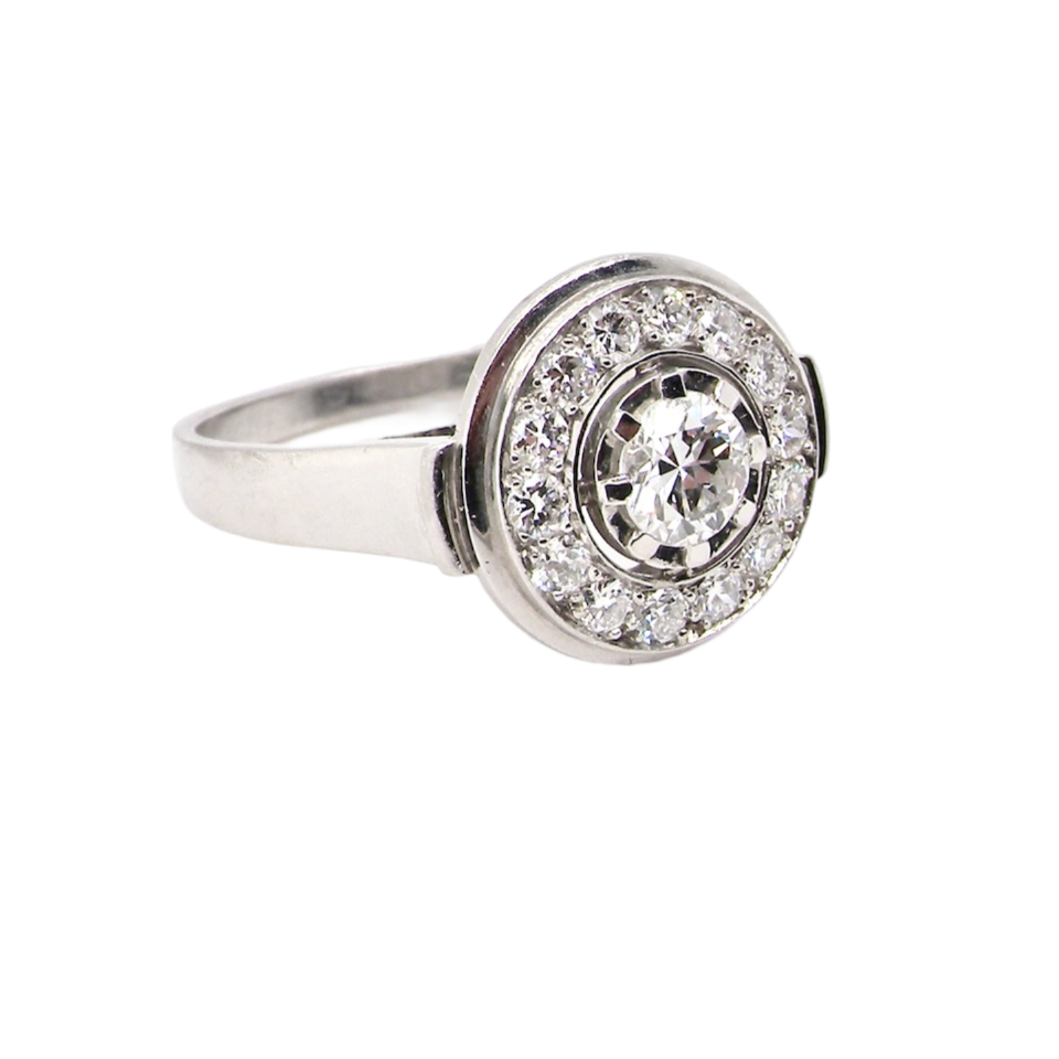 diamond cluster ring