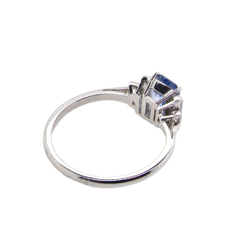 rear view sapphire and diamond ring