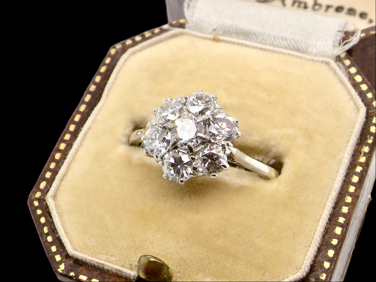 diamond cluster ring