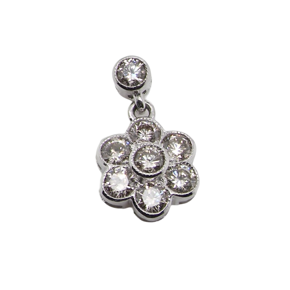 diamond cluster earrings