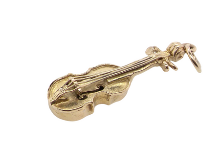 A 9 carat gold Violin charm