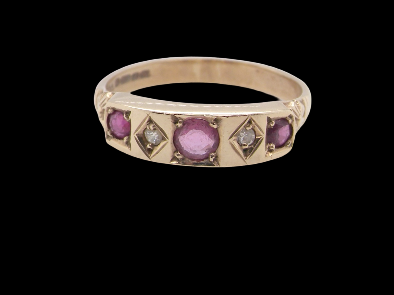 ruby and diamond ring