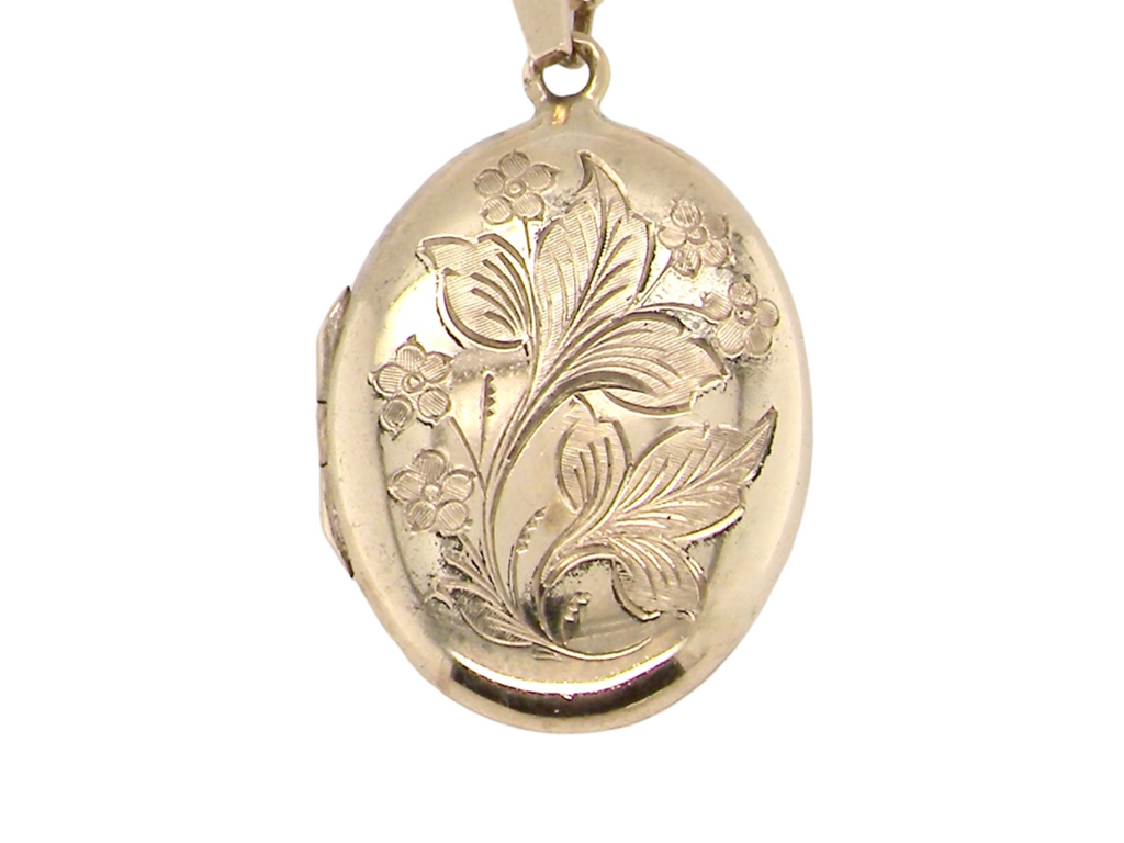 oval gold locket
