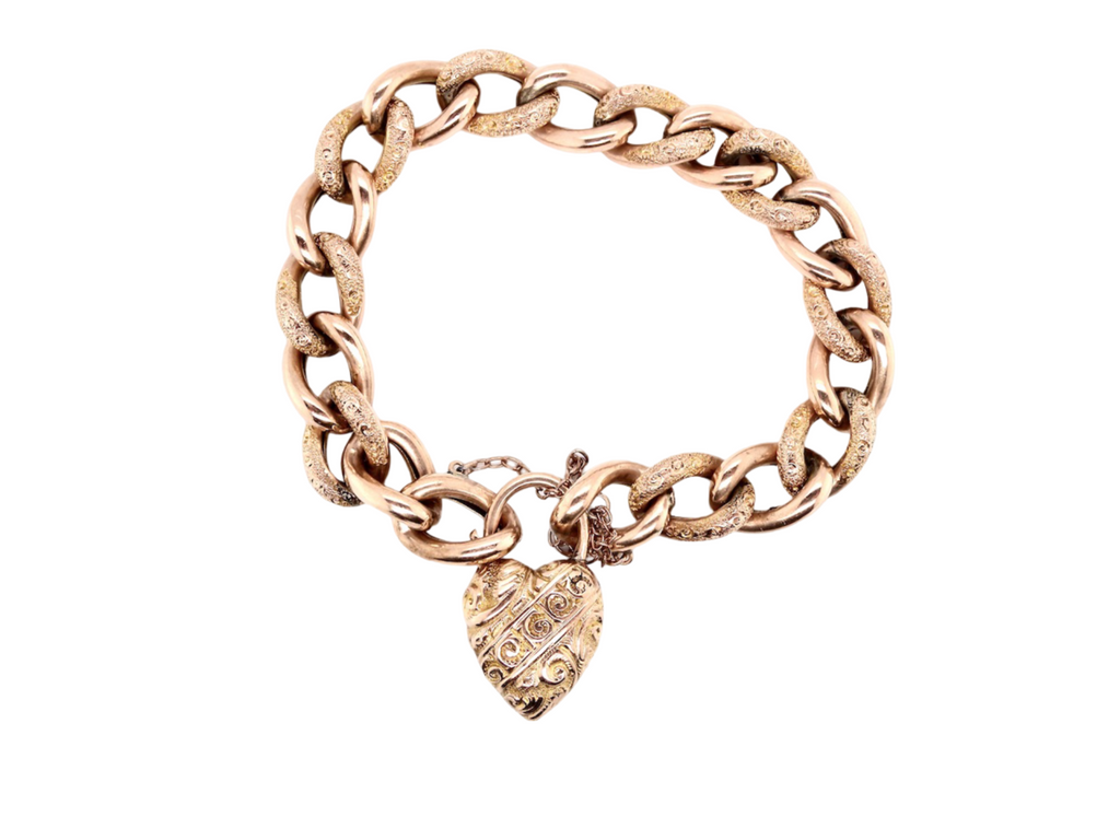 An antique rose gold bracelet