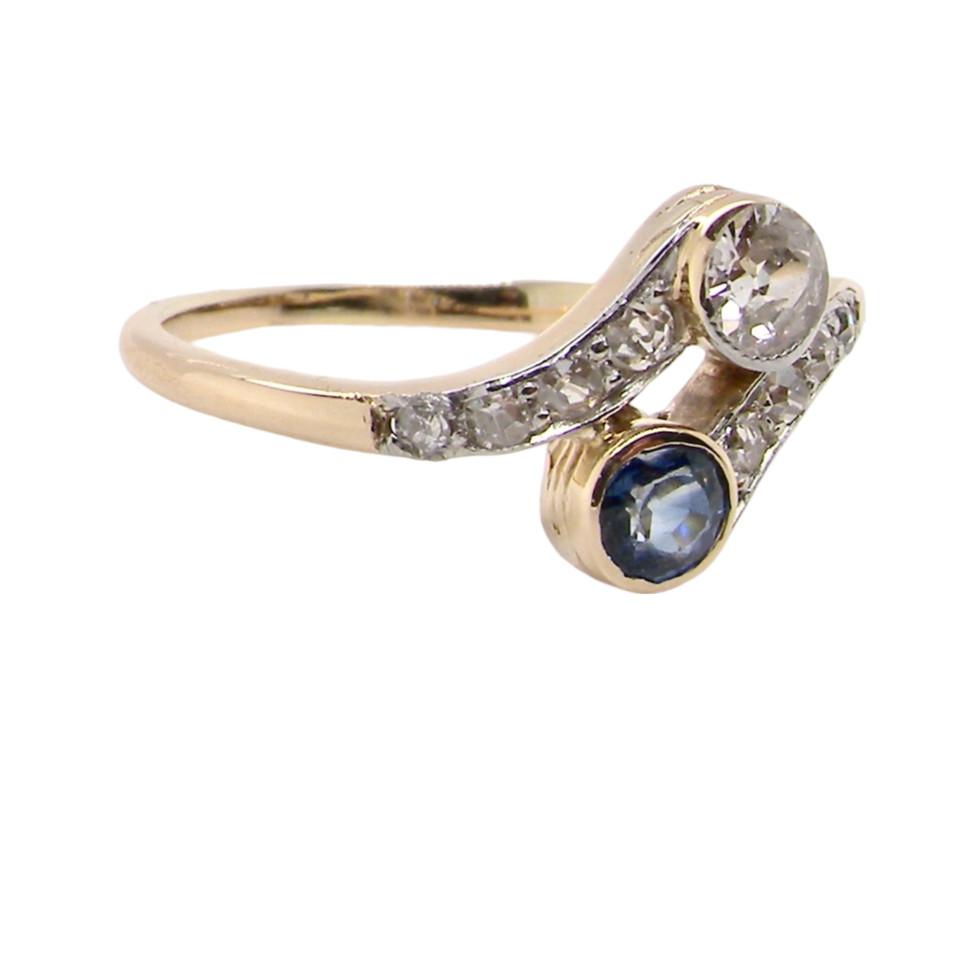 Sapphire and Diamond Ring