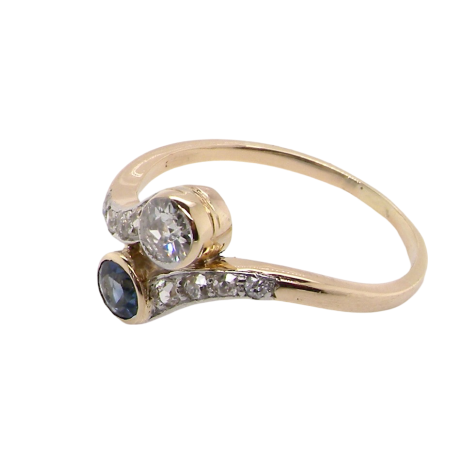 Sapphire and Diamond Ring