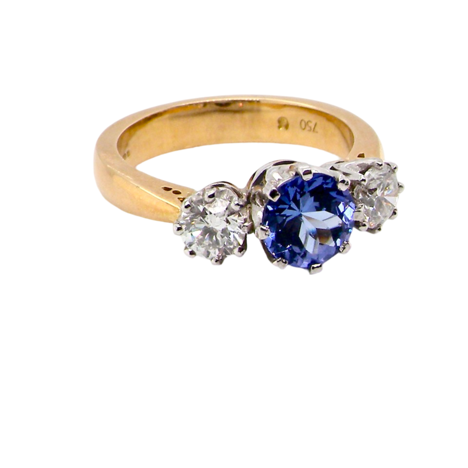Tanzanite and Diamond Ring