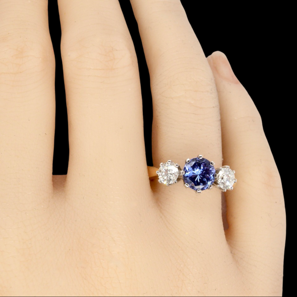 Impressive Tanzanite and Diamond Ring