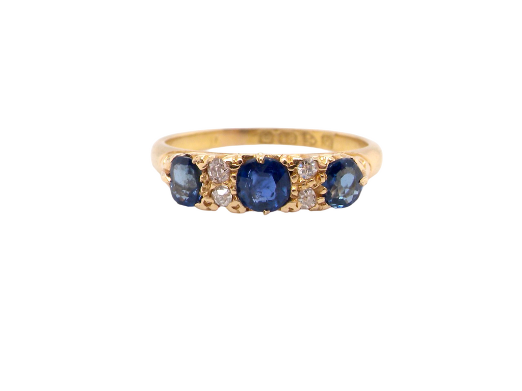  Sapphire and Diamond Ring