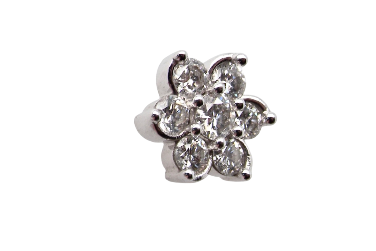 diamond cluster earrings