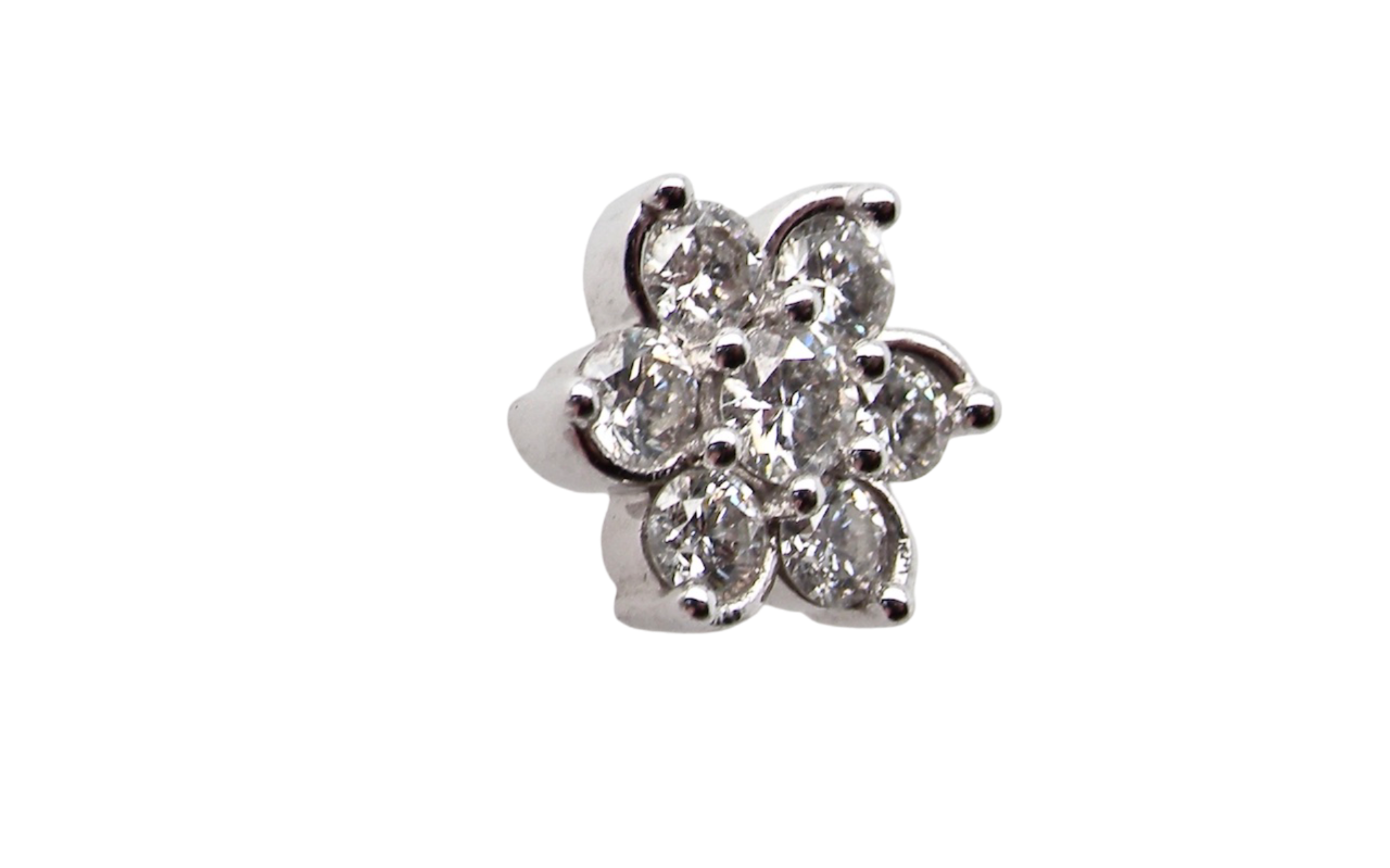 diamond cluster earrings
