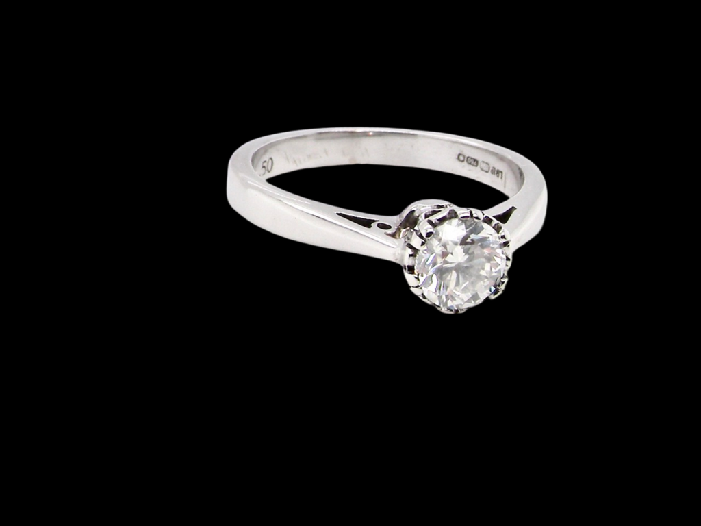  diamond solitaire ring