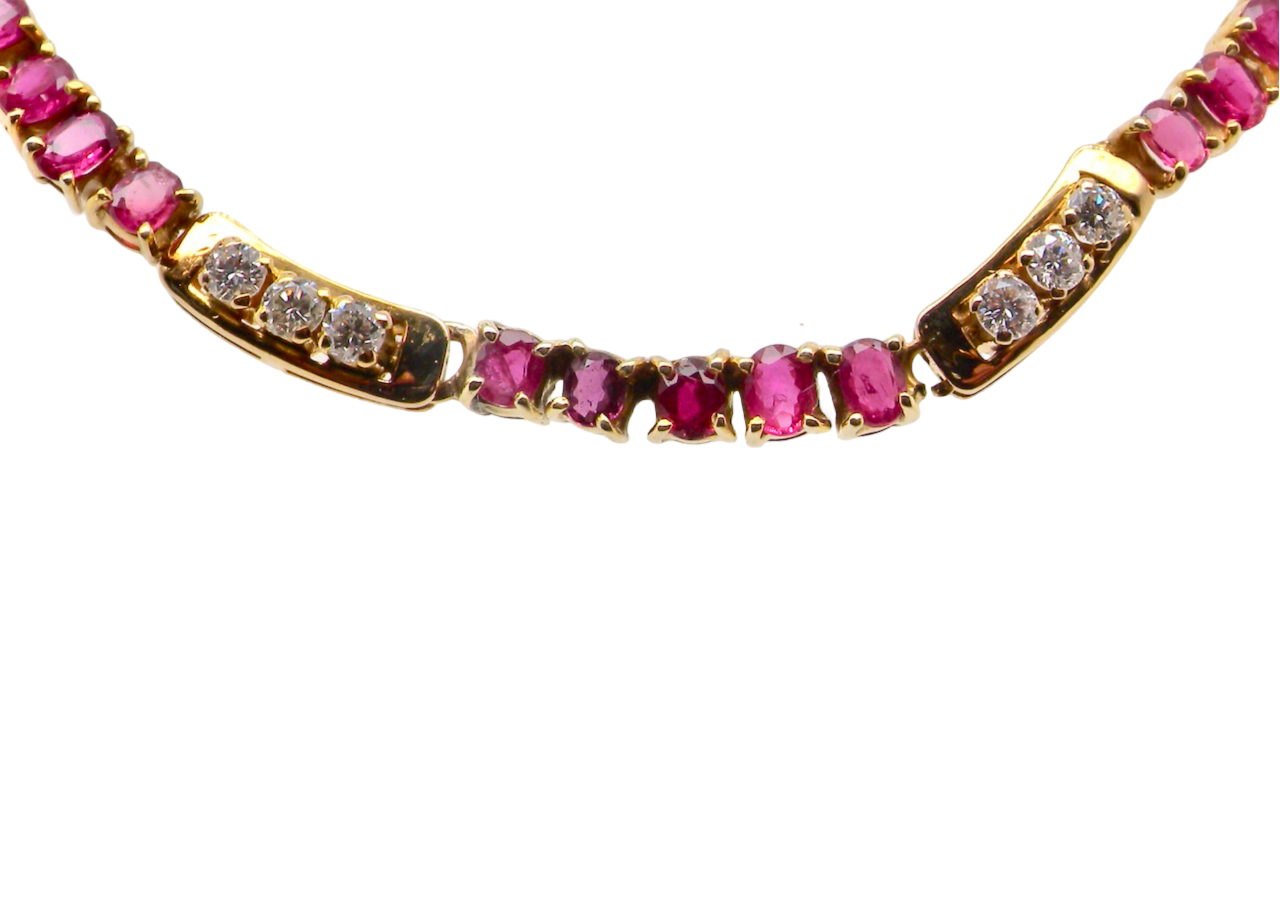 Ruby and Diamond Necklace