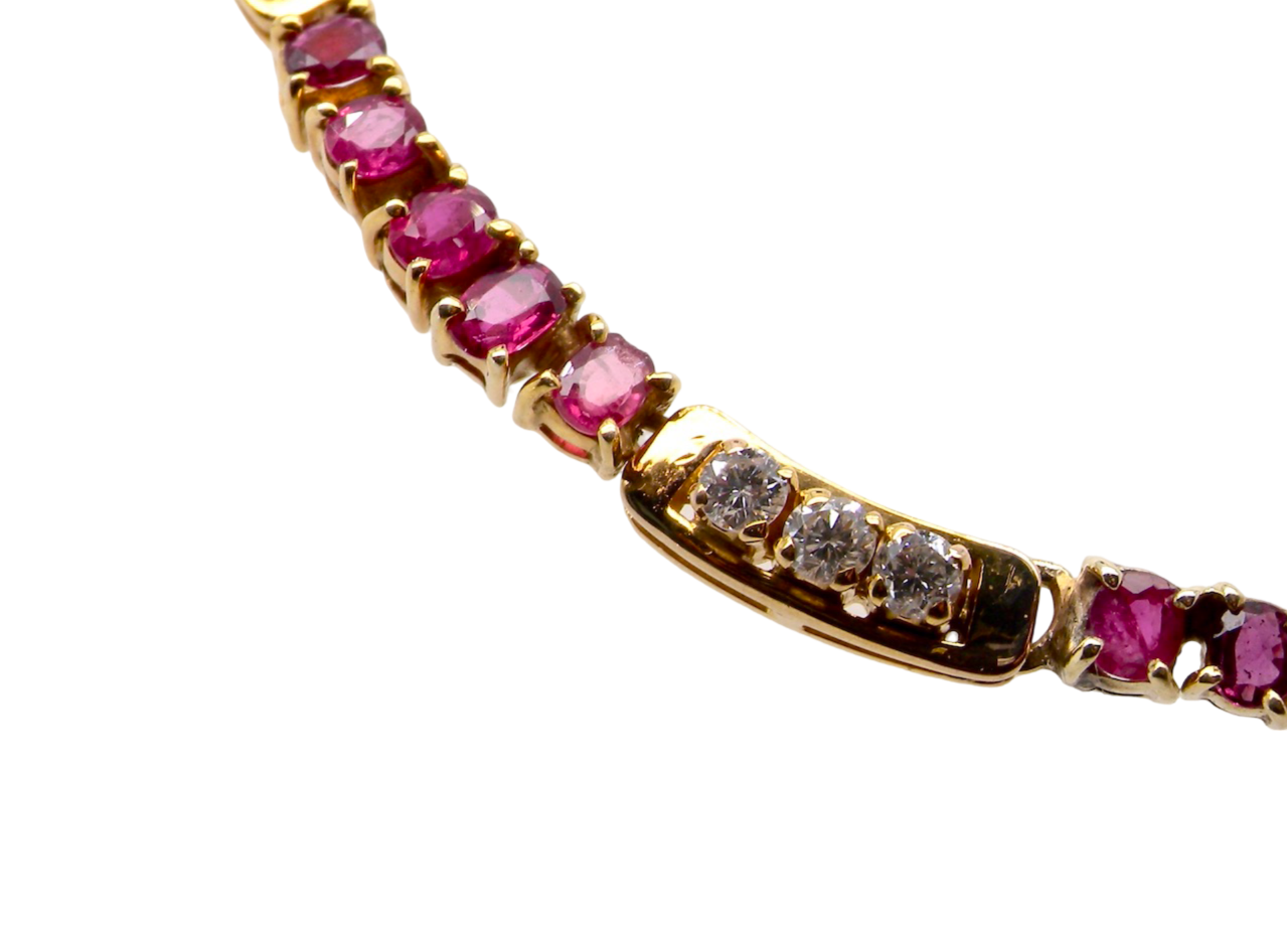 A Ruby and Diamond Necklace a section