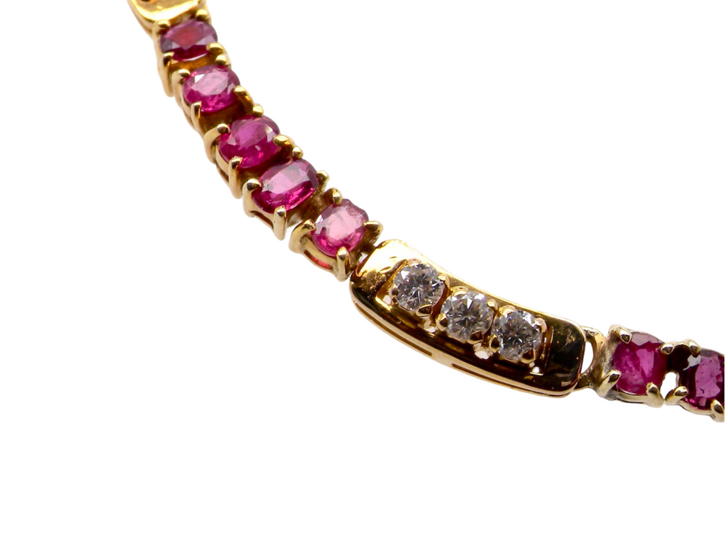 A Ruby and Diamond Necklace a section