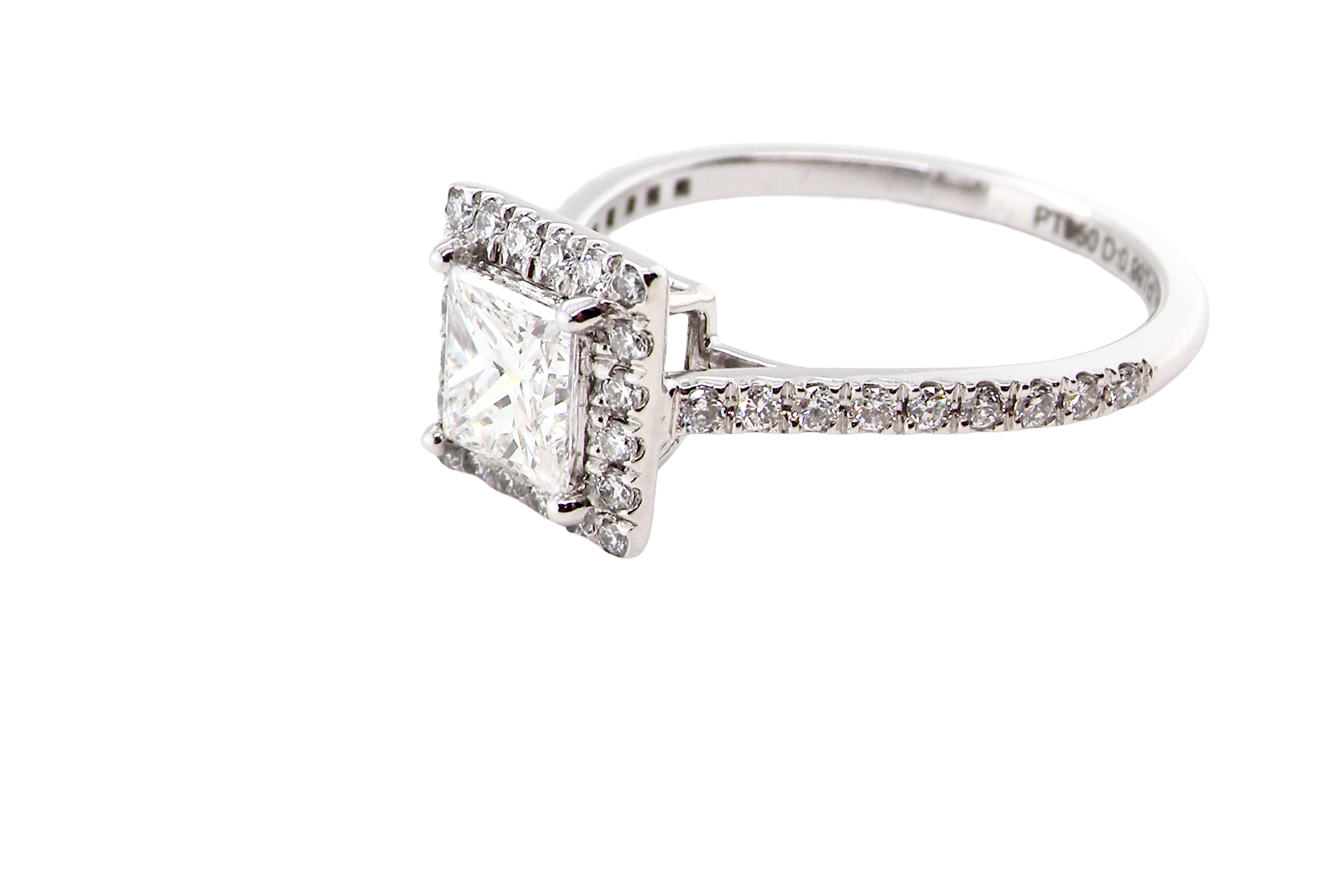 Princess Cut Diamond Cluster Ring